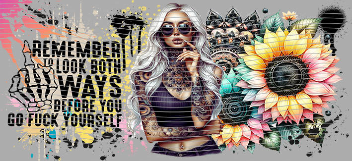 16oz Sunflower Girl-SU-454